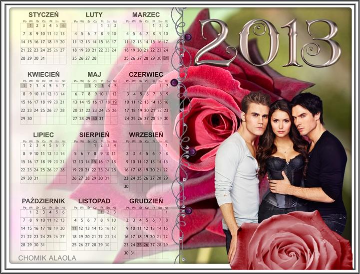 KALENDARZE 2013 ROK - pamiętniki wampirów kalendarz 10131.jpg