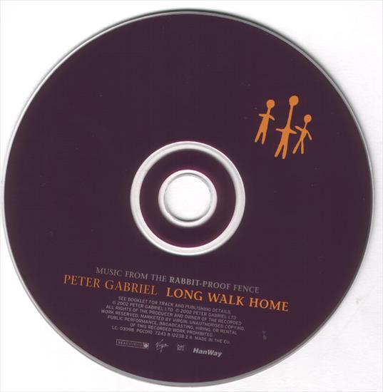 Peter Gabriel -2002- Long Walk Home - Music From The Rabbit-Proof Fence Soundtrack - Longwalkhome-cd.jpg