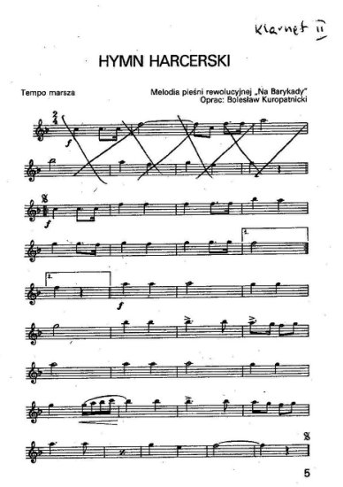 książeczka maszowa hymny i fanfary - klarnet 2B - Hymny i Fanfary - klarnet 2B - str05.jpg