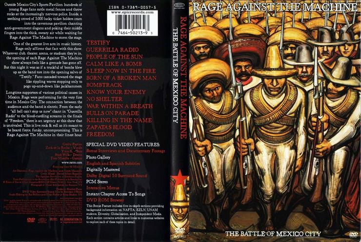 okładki DVD koncerty - Rage Against The Machine - The Battle Of Mexico City.jpg