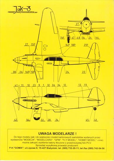 Modelik 1999-01 Rok IIIX Yak-3 - YAK3_COVER1.JPG