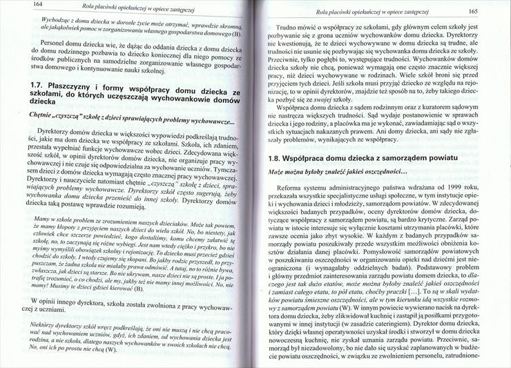 Hrynkiewicz - Odrzuceni. Analiza procesu umieszania dzieci w placówkach opieki - 164-165.jpg
