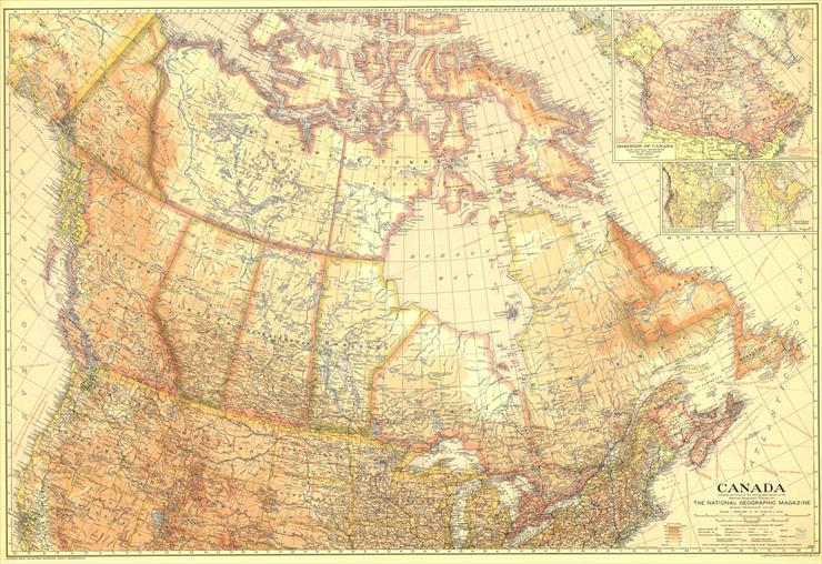Mapy National Geographic. 539 map. Wysoka jakość - Canada 1936.jpg