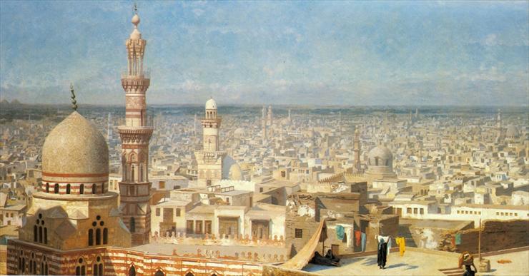 Sztuka orientalna - Jean Leon Gerome - View Of Cairo.jpg