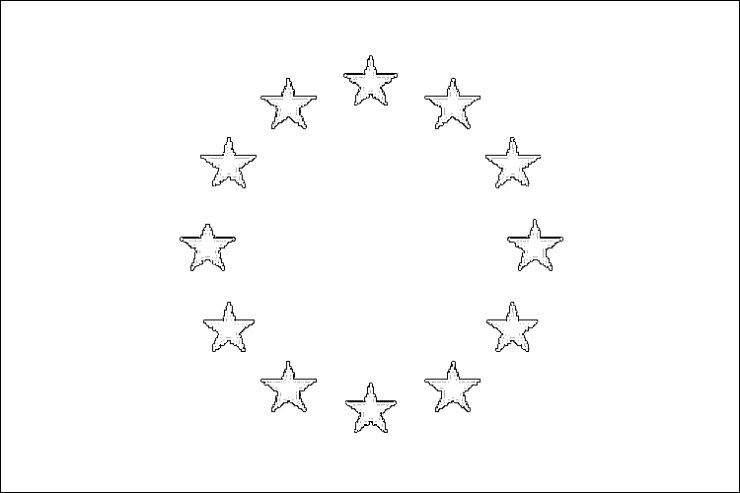 Unia Europejska - kolorowanki, karty pracy - flagge-europaeische-union-eu-ausmal-flagge-498x748.gif