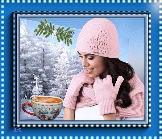 Zimowe  1 - Kobieta--i--kawa.gif