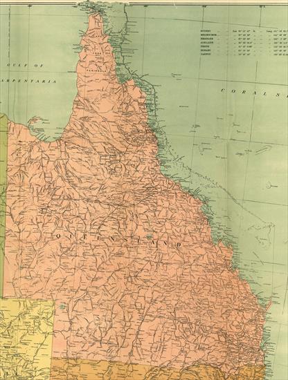 Stare mapy z różnych cześci świata - XIX i XX wiek - australia 1916 queensland.jpg